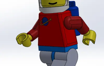 卡通太空人摆件模型