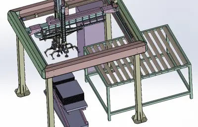 机器人平面送料机