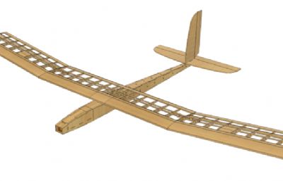 2米级轻木动力滑翔机