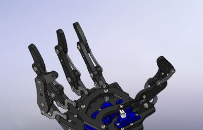 腱驱动五自由度仿生机械手