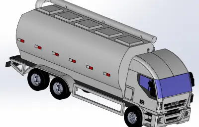 运输粉料的罐车