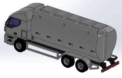 运输粉料的罐车