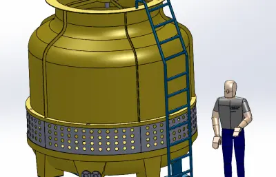 圆形冷却塔 冷却罐