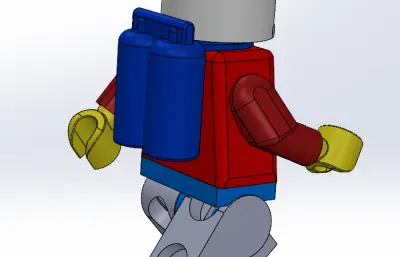 卡通太空人摆件模型