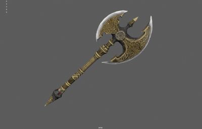 双刃斧 斧子斧头 战斧游戏武器