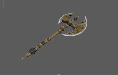 双刃斧 斧子斧头 战斧游戏武器