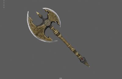 双刃斧 斧子斧头 战斧游戏武器