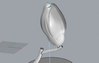 花朵造型台灯灯具设计