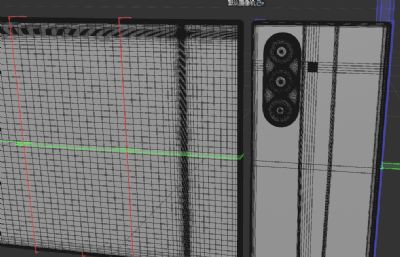 Galaxy Z TriFold手机模型 三星三折叠手机keyshot,c4d模型