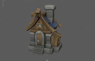 卡通小屋 乡村小屋 森林小屋小房子