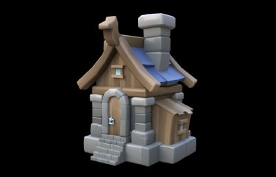 卡通小屋 乡村小屋 森林小屋小房子