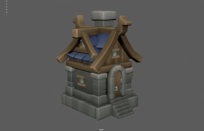 卡通小屋 乡村小屋 森林小屋小房子