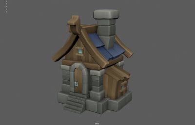 卡通小屋 乡村小屋 森林小屋小房子