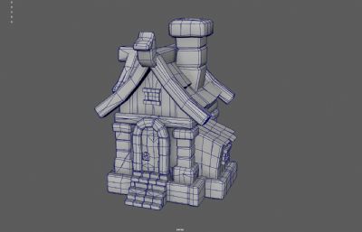 卡通小屋 乡村小屋 森林小屋小房子