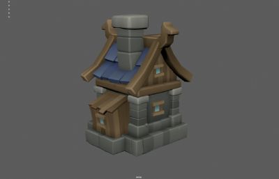 卡通小屋 乡村小屋 森林小屋小房子