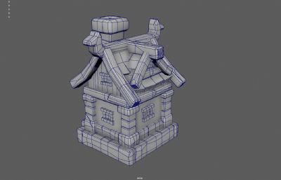 卡通小屋 乡村小屋 森林小屋小房子