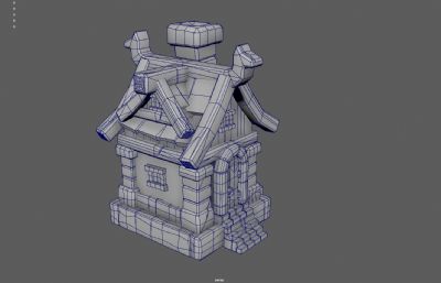 卡通小屋 乡村小屋 森林小屋小房子