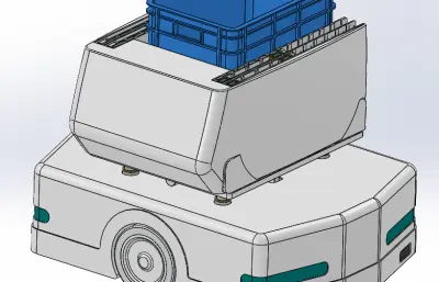 伸缩货叉AGV小车