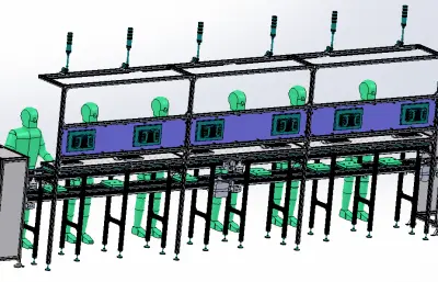 半自动循环升降机构