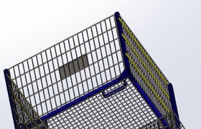 转运料框三维模型