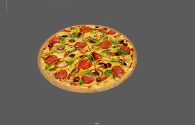 披萨 意大利美食 西餐Pizza 40个不同贴图的披萨