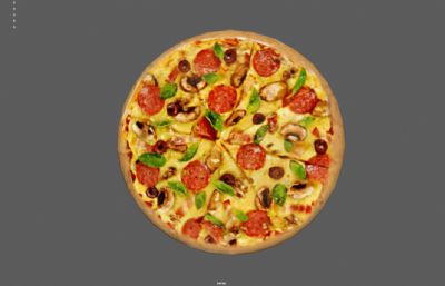 披萨 意大利美食 西餐Pizza 40个不同贴图的披萨