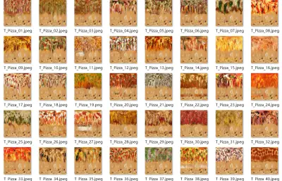披萨 意大利美食 西餐Pizza 40个不同贴图的披萨