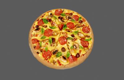 披萨 意大利美食 西餐Pizza 40个不同贴图的披萨