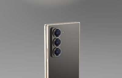 三星 W25智能手机模型C4D,keyshot模型