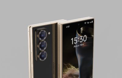 三星 W25智能手机模型C4D,keyshot模型