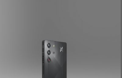 红魔 10Pro 暗夜骑士手机C4D模型,有keyshot模型