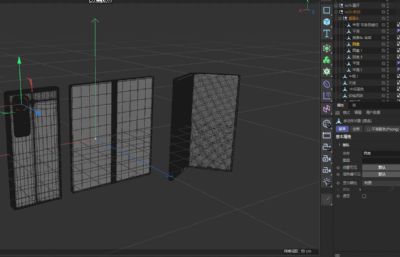 三星 W25智能手机模型C4D,keyshot模型