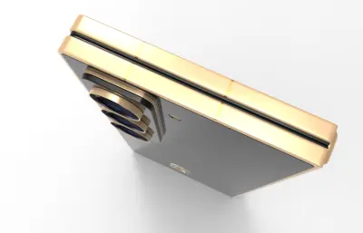 三星 W25智能手机模型C4D,keyshot模型