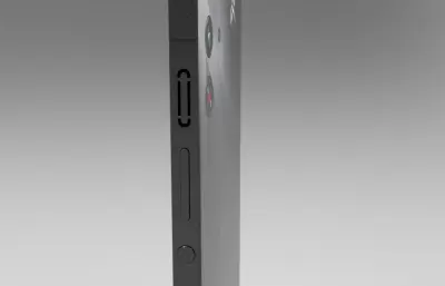 红魔 10Pro 暗夜骑士手机C4D模型,有keyshot模型