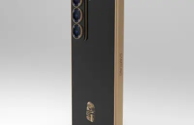 三星 W25智能手机模型C4D,keyshot模型