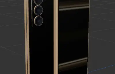 三星 W25智能手机模型C4D,keyshot模型