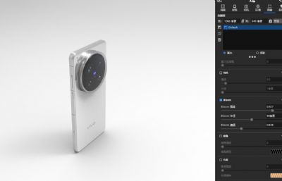 vivo x200 Ultra手机模型,C4D,KSP,FBX文件