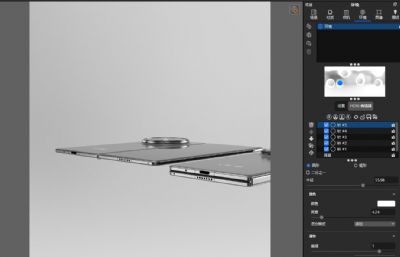 vivo X Fold5手机C4D,keyshot模型