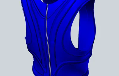 背带造型 紧身带建模