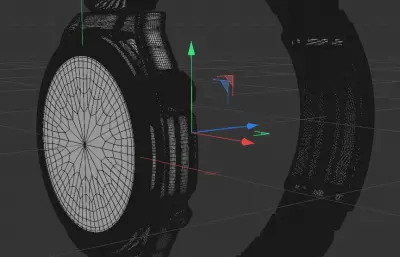 HUAWEI WATCH ULTIMATE DESIGN 非凡大师 黄金款手表C4D,keyshot模型