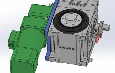 凸轮分割器3D水平直联式右侧