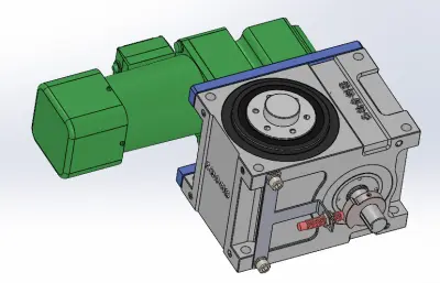 凸轮分割器3D水平直联式右侧