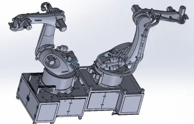 两工位大型吸附机械机器人