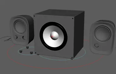 音响 音箱maya模型