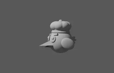 卡通小鸟maya模型