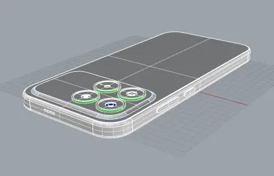 红米 K90手机3D模型