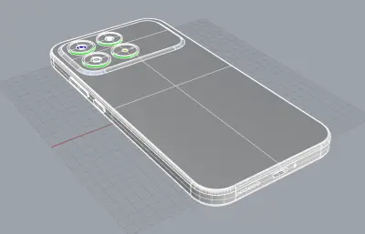 红米 K90手机3D模型