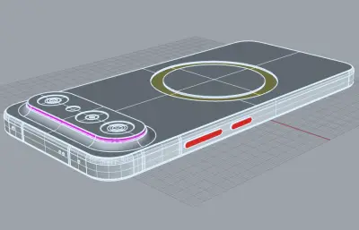 VIVO S50Pro mini手机3D模型