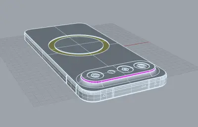 VIVO S50Pro mini手机3D模型