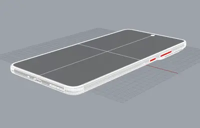 联想 moto X70 Air手机3D模型